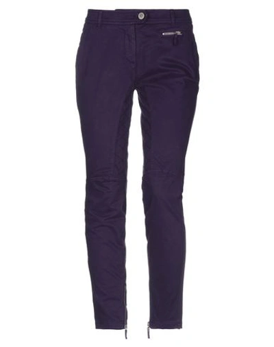 Shop Scervino Street Casual Pants In Purple