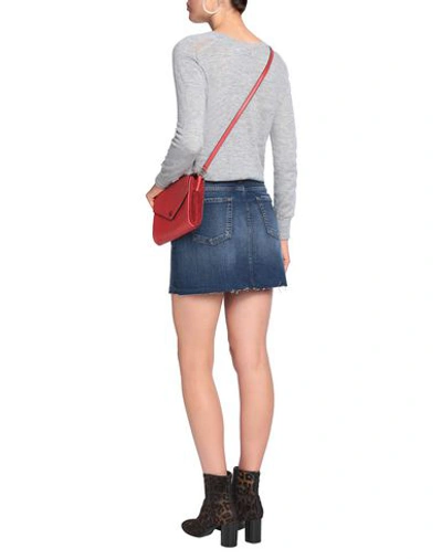 Shop 7 For All Mankind Mini Skirt In Blue