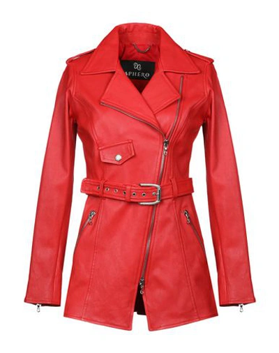 Shop Aphero Coat In Red