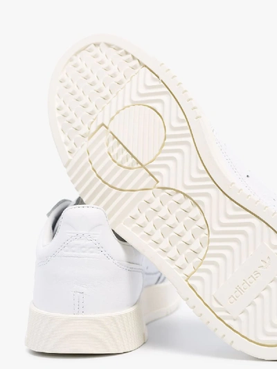 Shop Adidas Originals Adidas White Supercourt Leather Sneakers