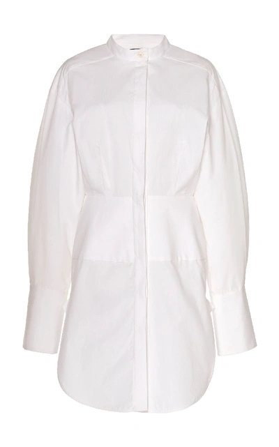 Shop Ellery Zanti Cotton Shirt Dress In White