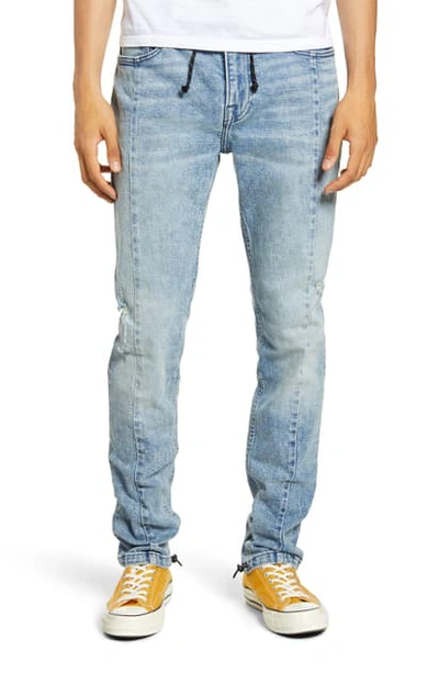 Shop Hudson Skinny Fit Drawstring Jeans In Defender