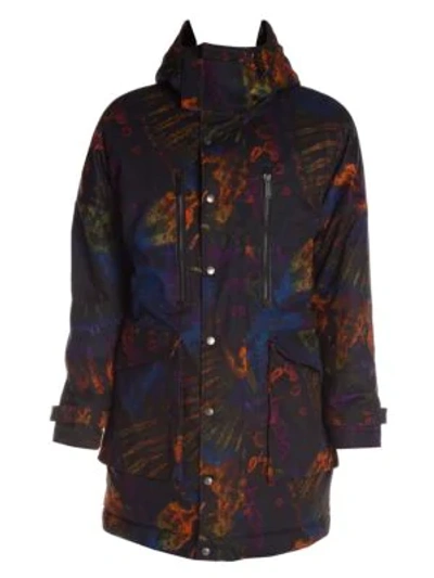 Shop Dsquared2 Tie Dye Print Mountain Parka In Multi