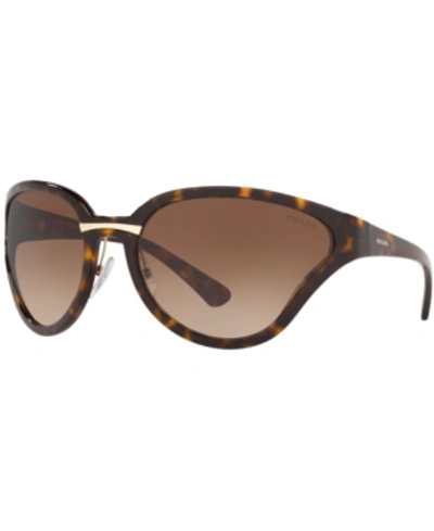 Shop Prada Sunglasses, Pr 22vs 68 Catwalk In Havana/brown Gradient