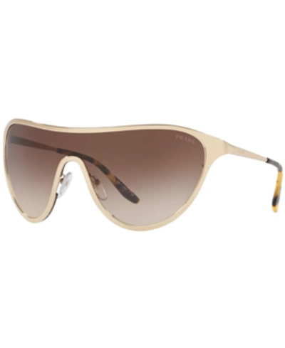 Shop Prada Sunglasses, Pr 72vs 33 Catwalk In Pale Gold/brown Gradient