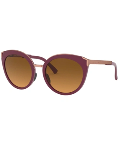 Shop Oakley Top Knot Polarized Sunglasses, Oo9434 56 In Vampirella/brown Gradient Polarized