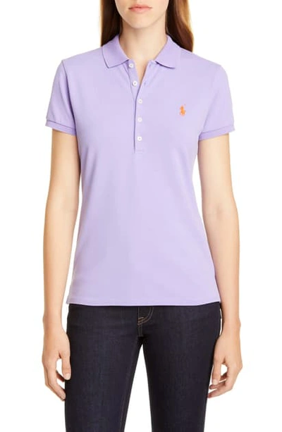 Shop Polo Ralph Lauren Julie Polo In Hyacinth