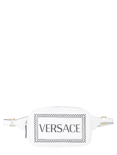 Shop Versace Rectangular Pouch In Bianco