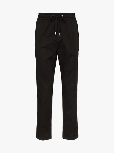 Shop Dolce & Gabbana Elasticated Drawstring Sweatpants In Black