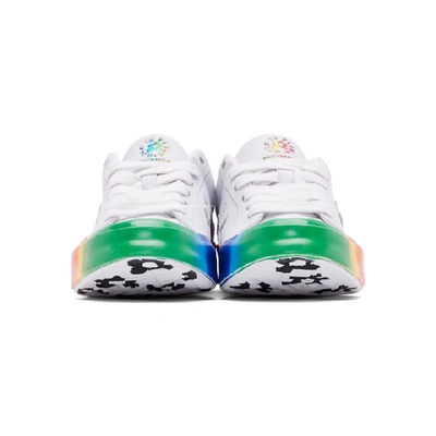 Shop Converse White Golf Le Fleur* One Star Ox Rainbow Sneakers In Wht/wht/mlt