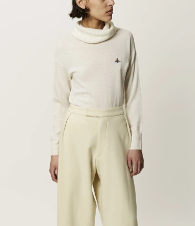 Shop Vivienne Westwood Classic Turtleneck White