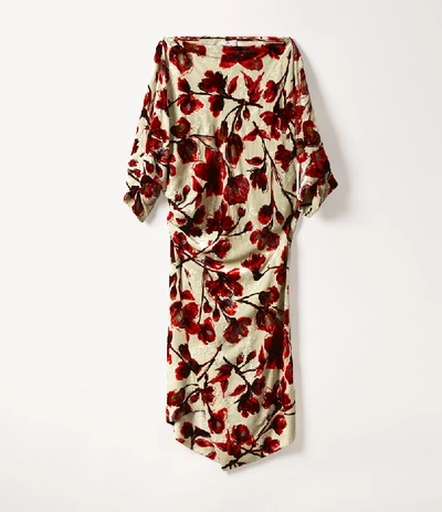 Shop Vivienne Westwood Midi Infinity Dress Flowers
