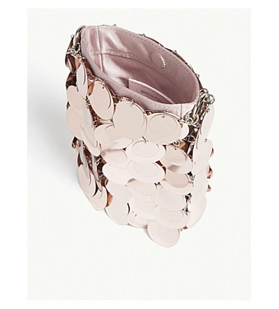 Shop Paco Rabanne Sparkle 1969 Sequin-embellished Cross-body Bag In Light Pink