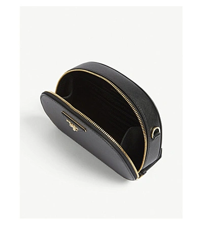 Shop Prada Odette Leather Belt Bag In Black