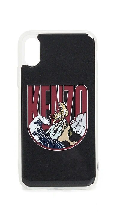 Shop Kenzo 3d Badge Iphone Xs / X Case In Black