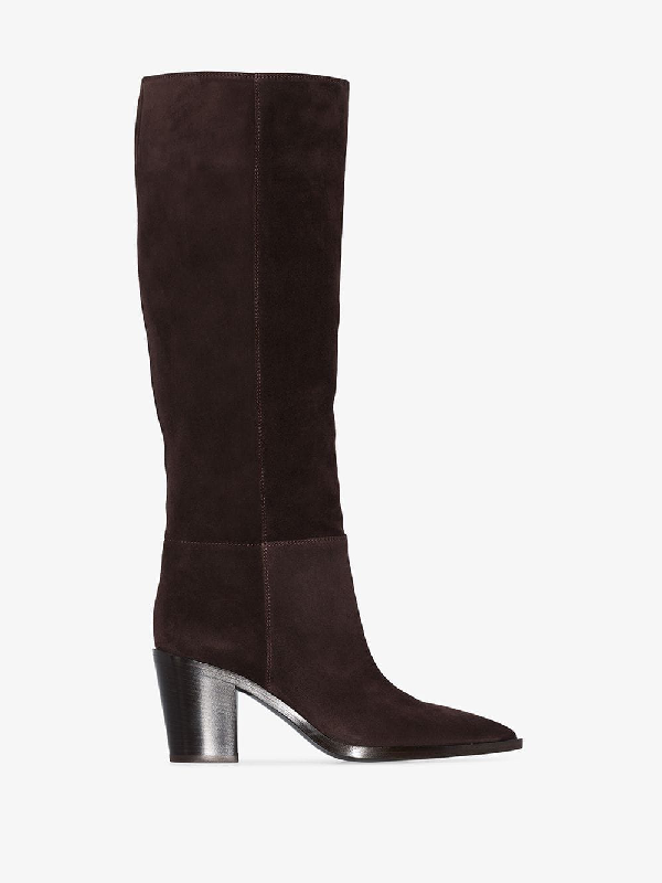 gianvito rossi suede knee boots