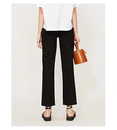 Shop J Brand Jules Straight High-rise Jeans In Hustle