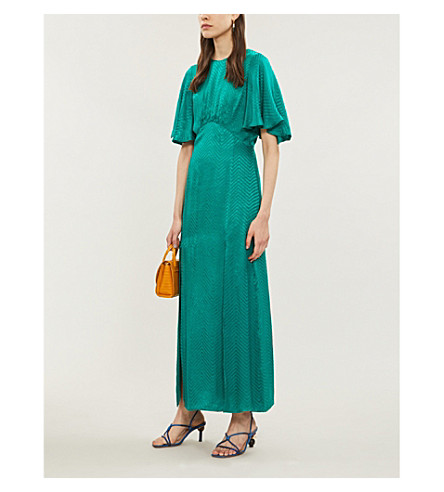 topshop austin dress green