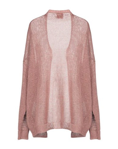 Shop Alyki Cardigan In Pastel Pink