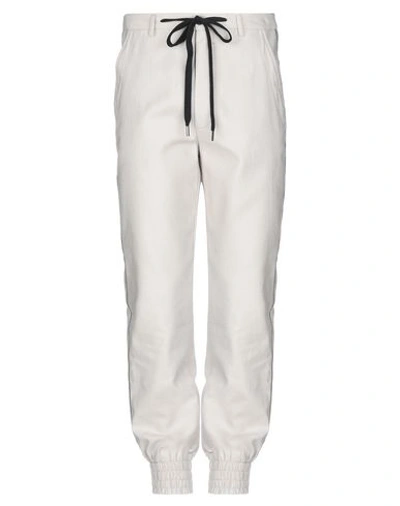 Shop Tom Rebl Casual Pants In Light Grey