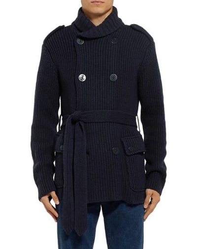 Shop Ralph Lauren Coat In Dark Blue