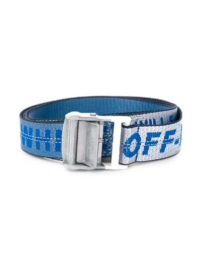 Shop Off-white Industrial Logo Belt In Blue