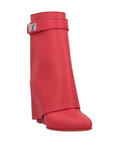 Shop Givenchy Ankle Boots In Red