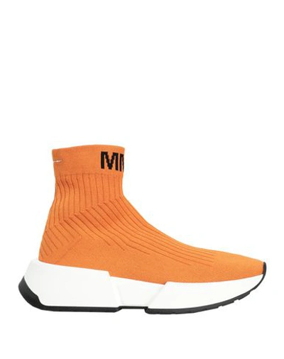 Shop Mm6 Maison Margiela Sneakers In Orange
