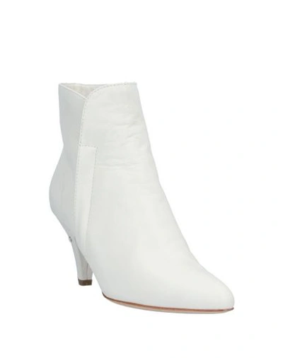 Shop Laurence Dacade Ankle Boots In Ivory
