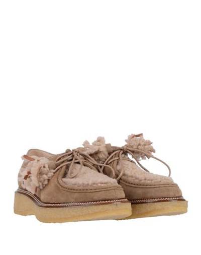 Tod's Lace-up Shoes In Beige