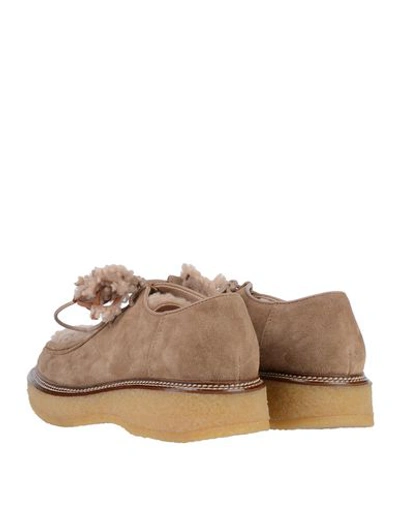 Tod's Lace-up Shoes In Beige
