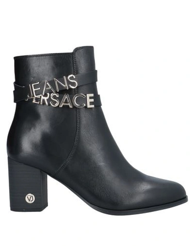 Shop Versace Jeans Ankle Boot In Black