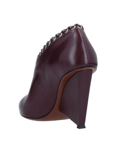 Shop Alain Tondowski Booties In Maroon