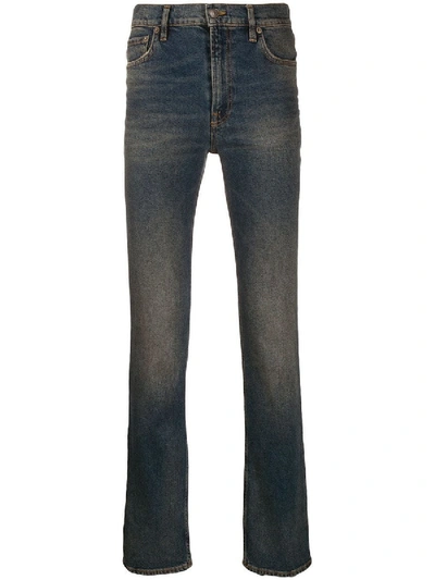 Shop Balenciaga Fitted 5-pocket Straight-leg Jeans