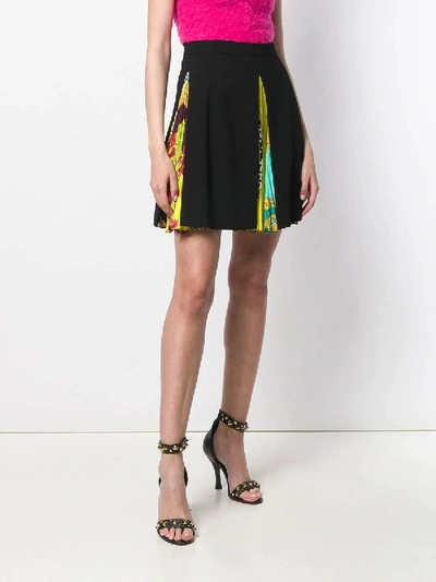 Shop Versace Baroque Print Pleated Skirt