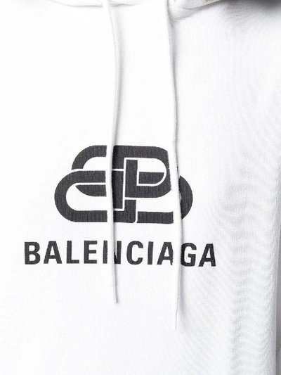 Shop Balenciaga Bb Logo Hoodie