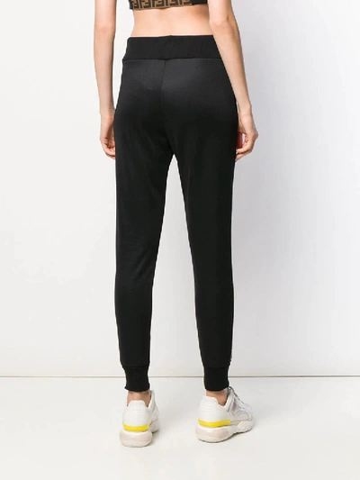 Shop Fendi Rama Track Pants Black