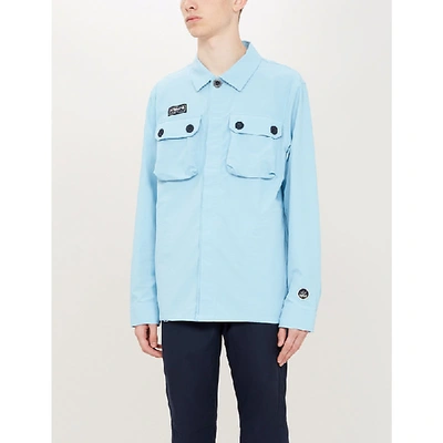 Adidas Originals Gilbraith Shell Overshirt In Clar Blue | ModeSens