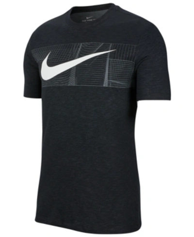 Shop Nike Men's Logo-graphic T-shirt In Black/wht