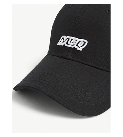 Shop Mcq By Alexander Mcqueen Logo Embroidery Cap In 1000 - Black