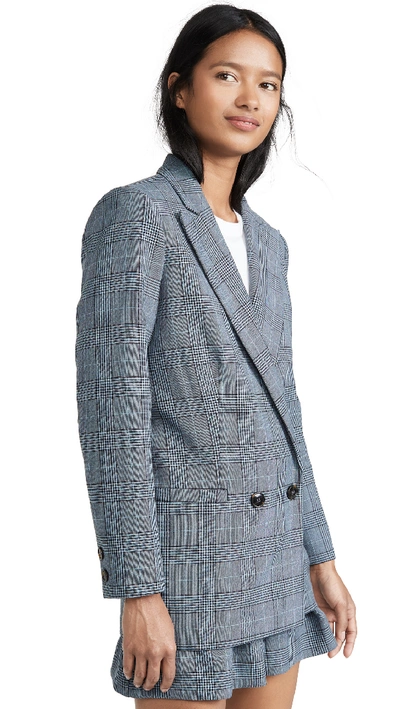 Shop Ganni Suiting Jacket In Forever Blue