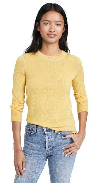 Shop Rag & Bone Shannon Crew In Yellow