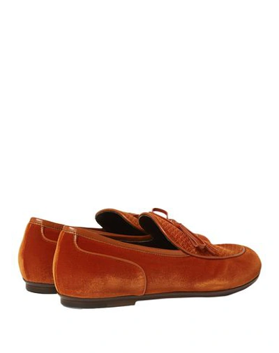 Shop Bottega Veneta Loafers In Orange