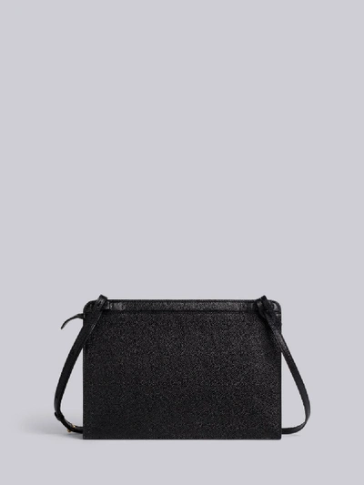 Shop Thom Browne Pebbled Lady Folio Bag In Black