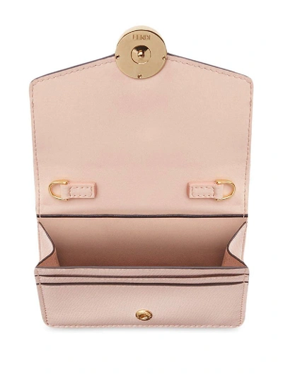 Shop Fendi Small Chain Wallet Bag Pink