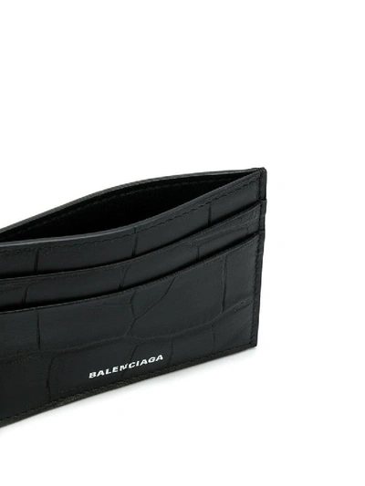 Shop Balenciaga Croc Embossed Cardholder