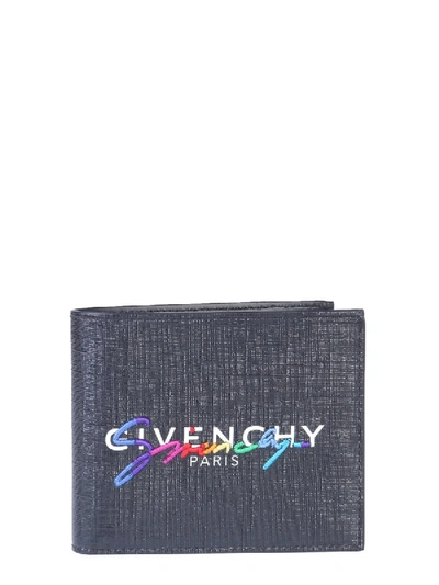 Shop Givenchy Signature Logo Wallet In Black