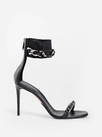 Shop Balmain Sandals In Black