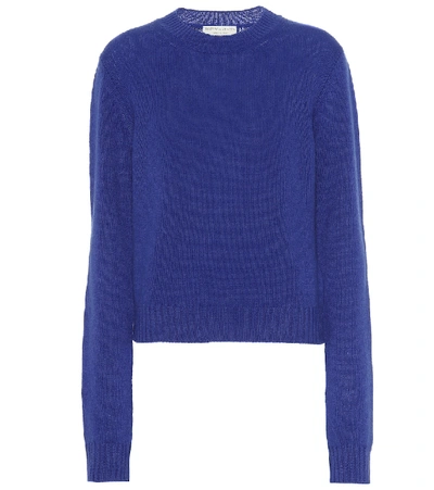 Shop Bottega Veneta Cashmere-blend Sweater In Blue