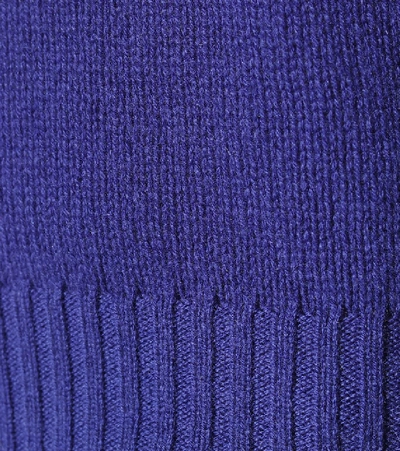 Shop Bottega Veneta Cashmere-blend Sweater In Blue